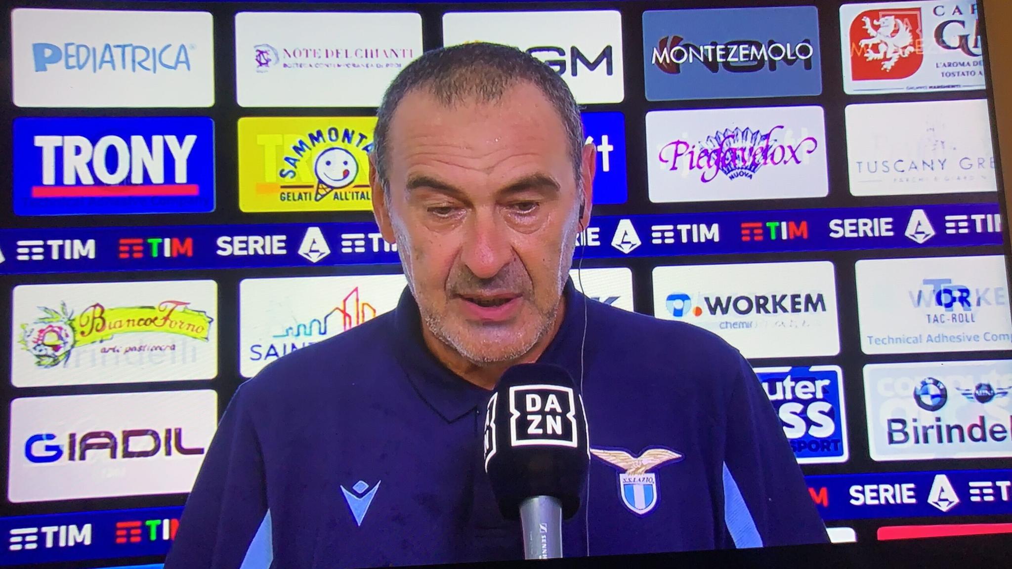 Sarri: “Presto per il sarrismo, ci sono ancora altre abitudini. Normale che Luis sia indietro…”