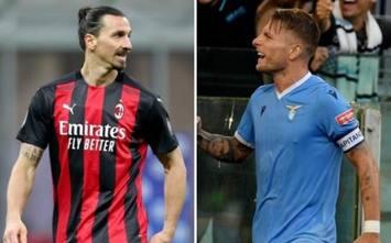 Milan-Lazio è anche Ibra contro Immobile, la sfida del gol
