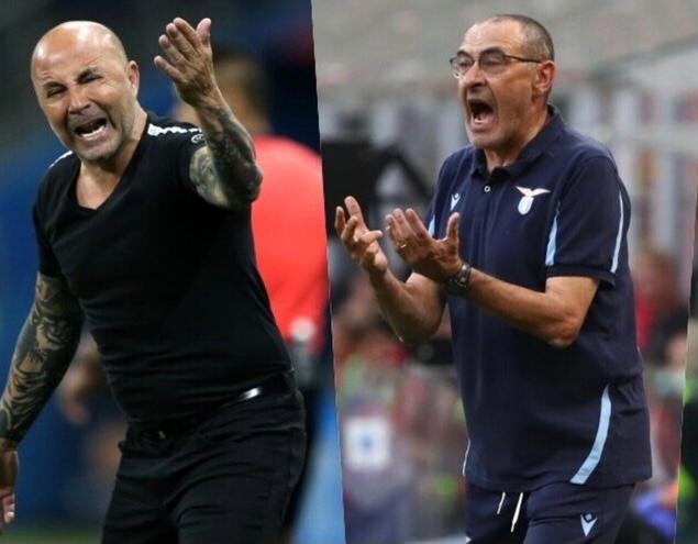 Lazio-OM è Sarri-Sampaoli: dalla banca al calcio, le storie A confronto