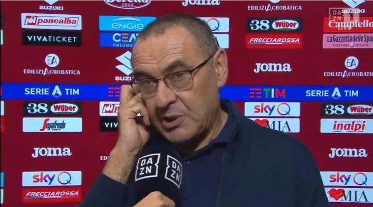 Pisa-Lazio 0-0, Maurizio Sarri a Dazn