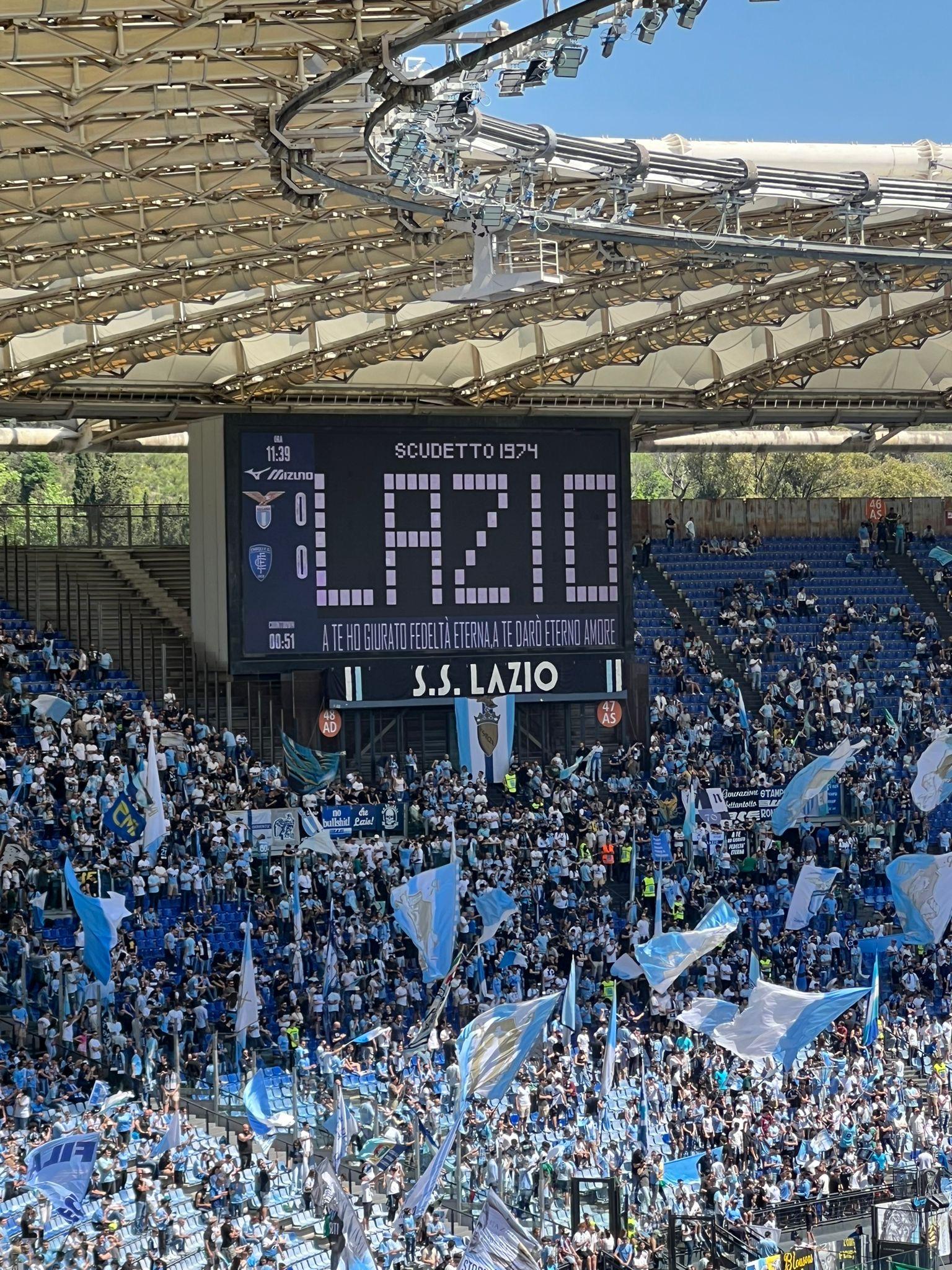 50 anni Lazio ’74, amore e commozione all’Olimpico (FOTO)
