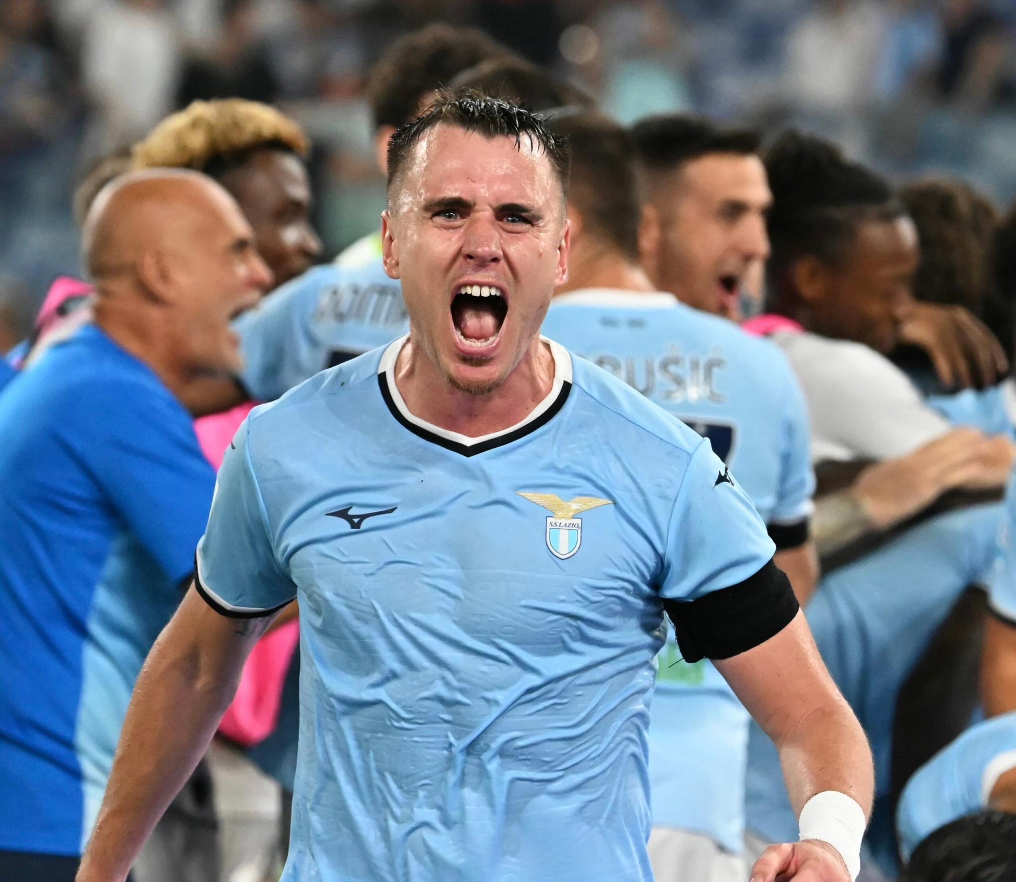 Lazio-Plzen 1-1, Patric in mixed zone