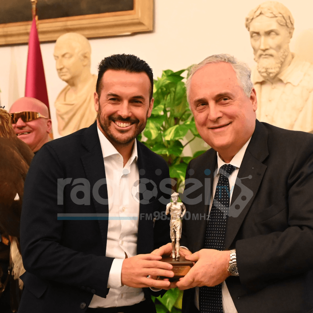 125 Lazio, celebrazione in Campidoglio: con Lotito anche Pedro (FT)