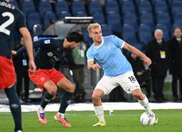 Juventus-Lazio 2-2, Gustav Isaksen in mixed zone