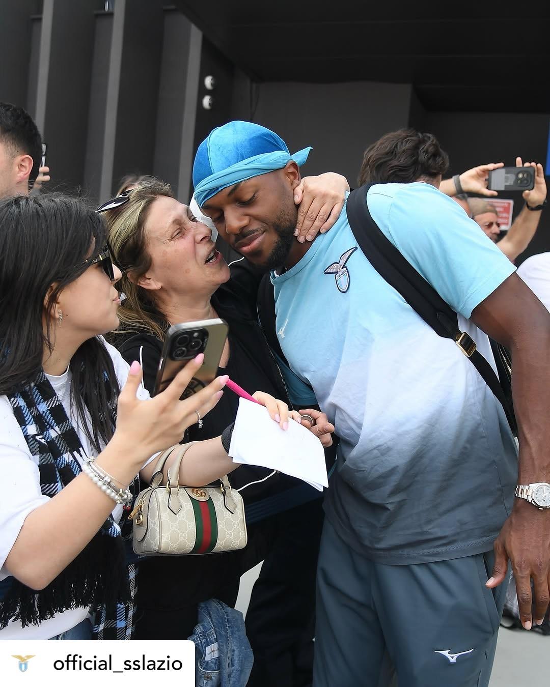 Da Formello a Fiumicino, che carica per la Lazio in partenza per Bergamo (FT)