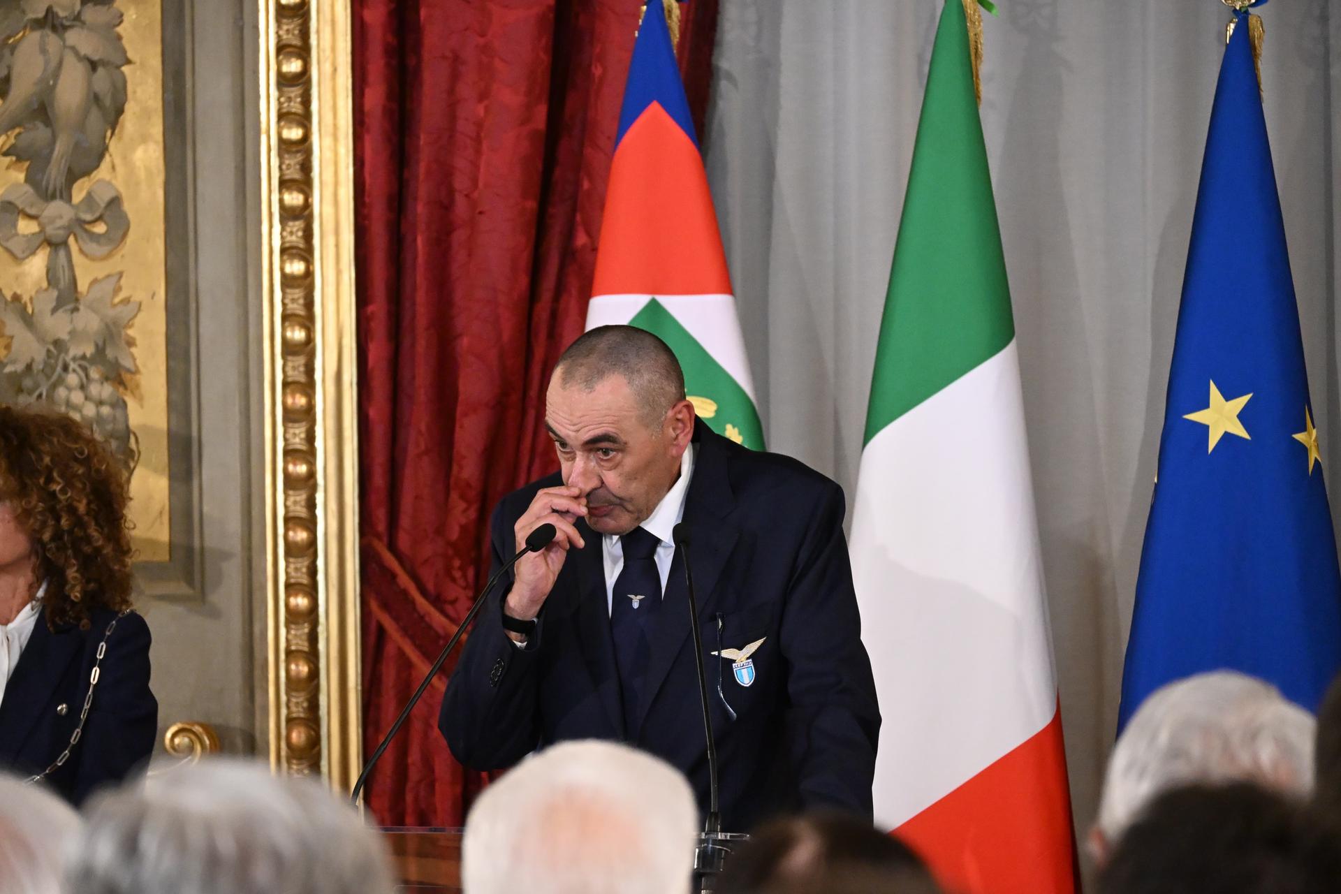 Finale Coppa Italia, Sarri: “Attraversato il deserto senz’acqua. Ora crediamoci alla follia”
